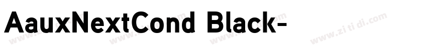AauxNextCond Black字体转换
